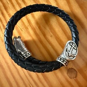 Alex and Ani Leather Bracelet